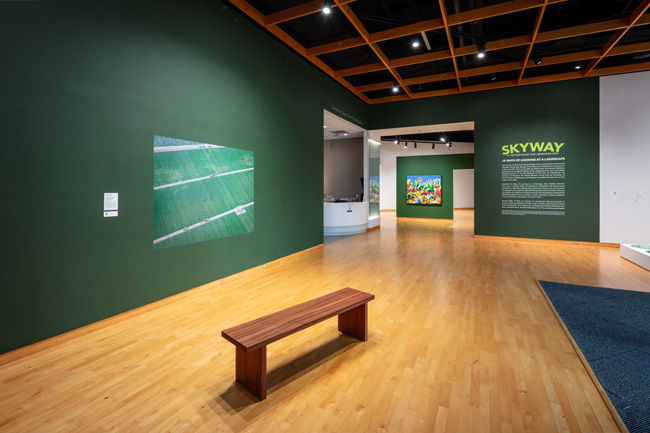 Installation view of Skyway: 12 Ways of Looking at a Landscape at USF Contemporary Art Museum. Photo: Ian Foe.