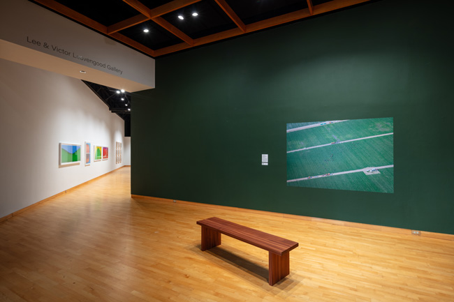 Installation view of Skyway: 12 Ways of Looking at a Landscape at USF Contemporary Art Museum. Photo: Ian Foe.